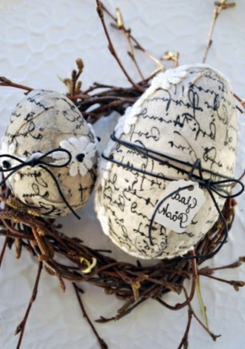 Decoupage on Easter egg