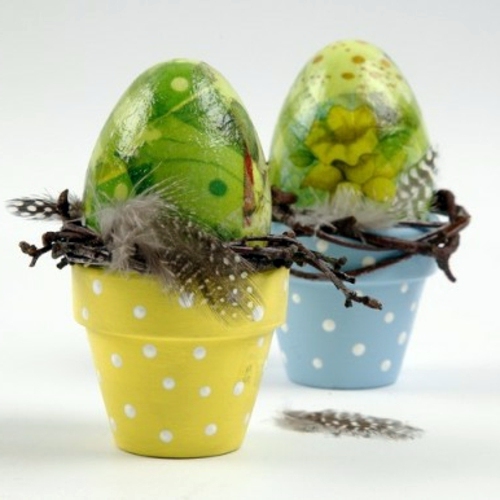 Decoupage on Easter egg