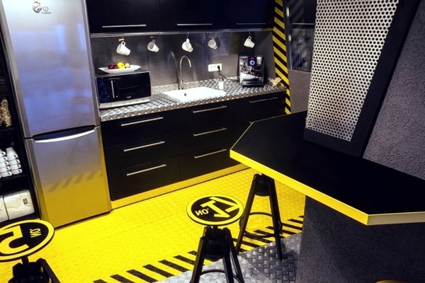 Attractive office set up like a space ship