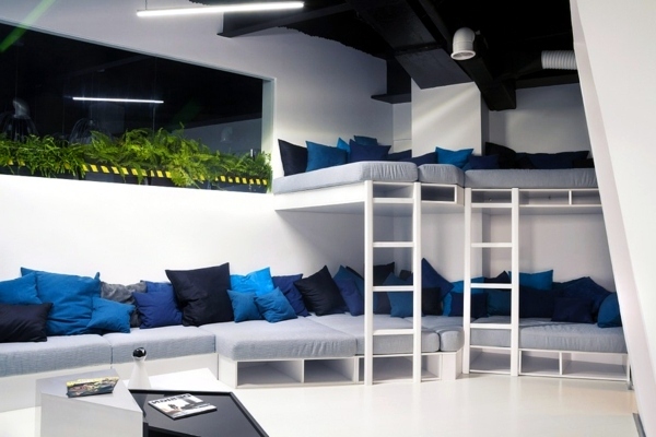 Attractive office set up like a space ship