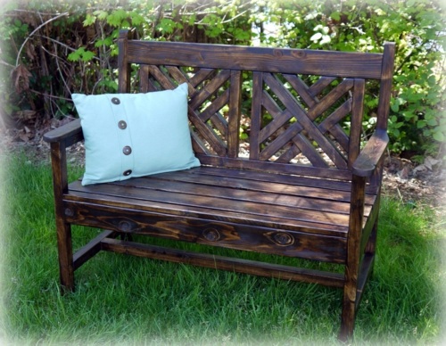 Build garden bench itself
