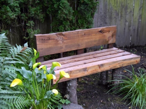 Build garden bench itself