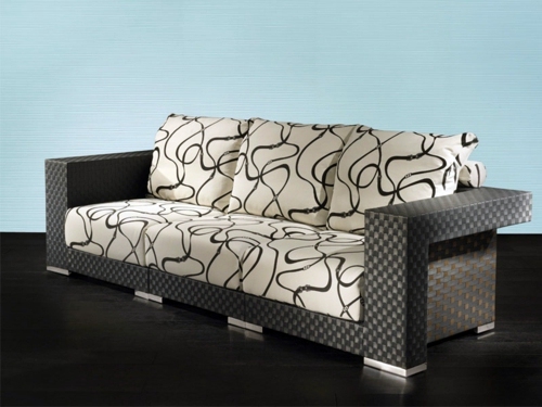 Designer sofa outdoors by Fendi Casa - "Love"