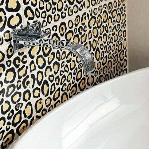 Zebra and leopard pattern in the interior