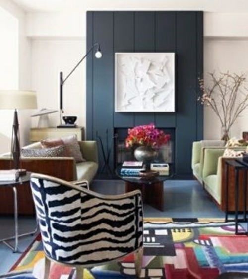 Zebra and leopard pattern in the interior