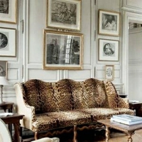 Zebra and leopard pattern in the interior