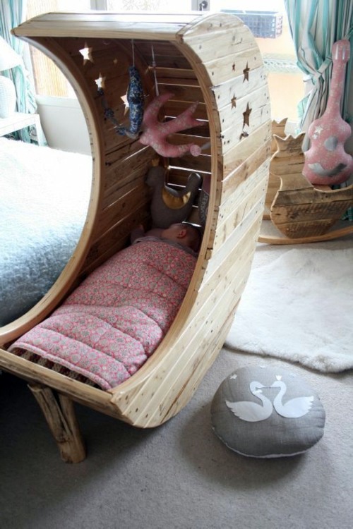 Moon shaped cot shop