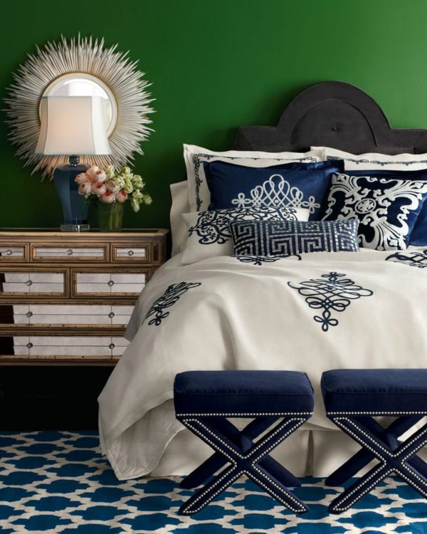 Green wall color - can be reached by a trendy decor Green wall color - can be reached by a trendy decor