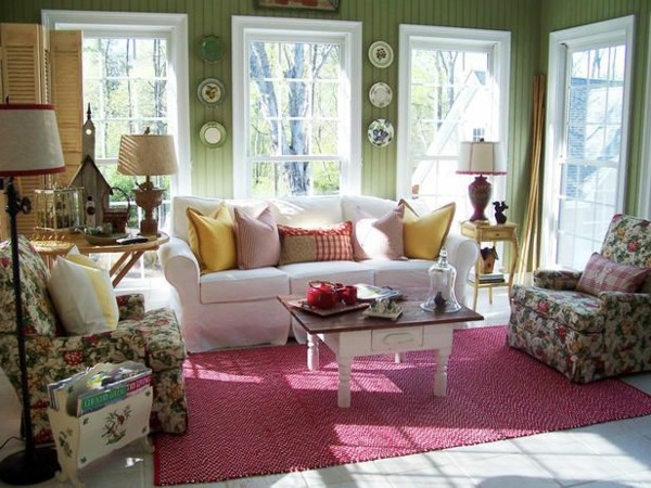 Green wall color - can be reached by a trendy decor Green wall color - can be reached by a trendy decor