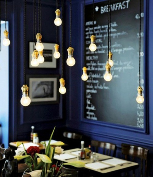 Lampen - 37 Cool lamps, which consist almost entirely of light bulbs