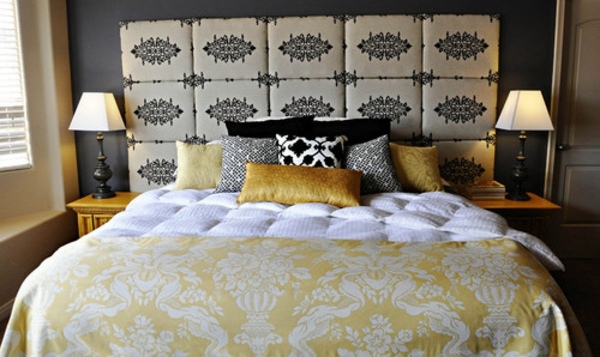 Elegant Headboard in Black and White