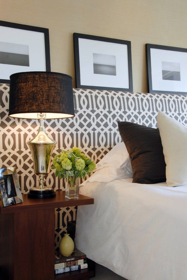 Elegant Headboard in Black and White Elegant Headboard in Black and White