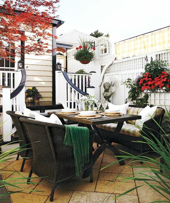 Gorgeous, beautiful ideas for fabulous dining room design in the garden