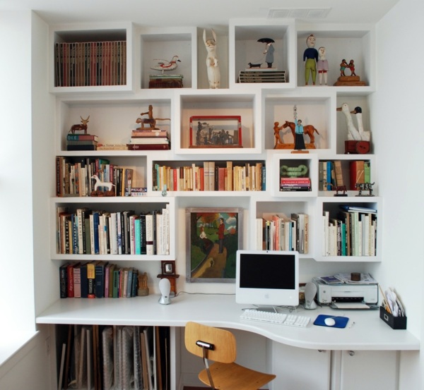 Save space how to combine shelves and desk properly Avso