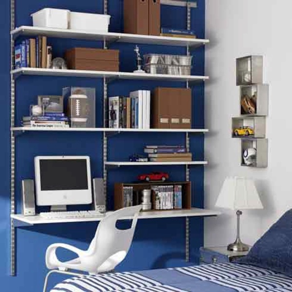 Save space how to combine shelves and desk properly Avso