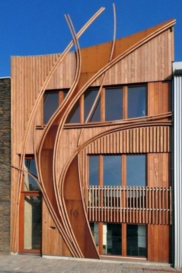 Modern facade cladding for an impressive house character