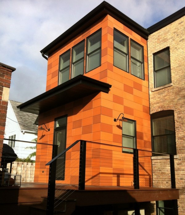 Modern facade cladding for an impressive house character