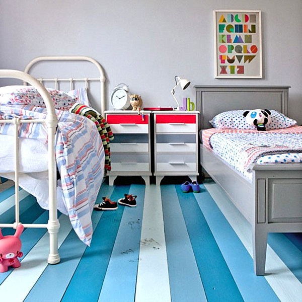 20 Ideas for modern painted flooring at home