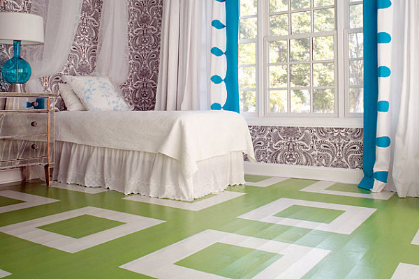 20 Ideas for modern painted flooring at home