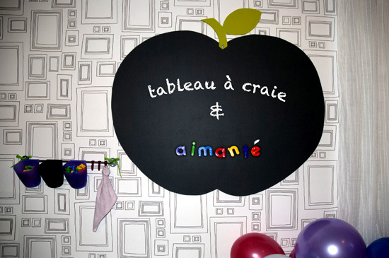 A chalkboard custom