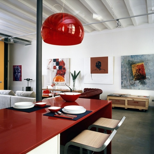 A festival of colors: red color in the kitchen A festival of colors: red color in the kitchen