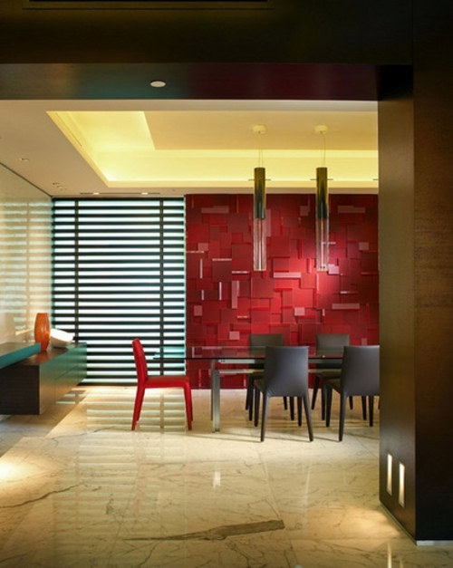 A festival of colors: red color in the kitchen