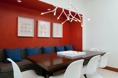 A festival of colors: red color in the kitchen