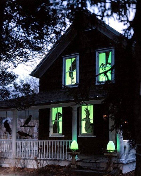 Ideas on how to decorate your windows with paper cutouts for Halloween ...