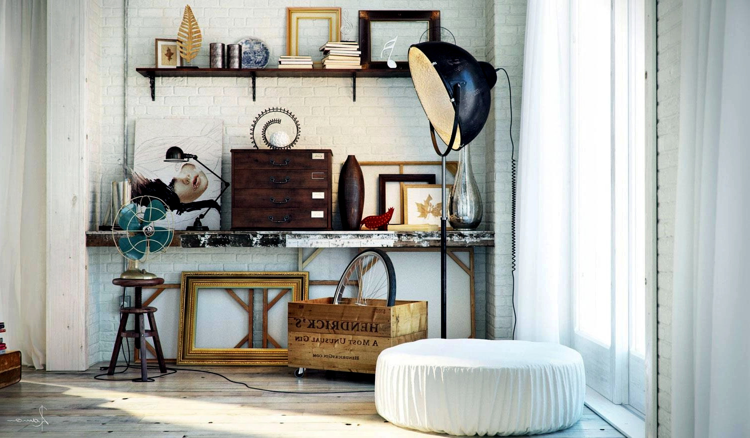 Industrial bedrooms with divine detail