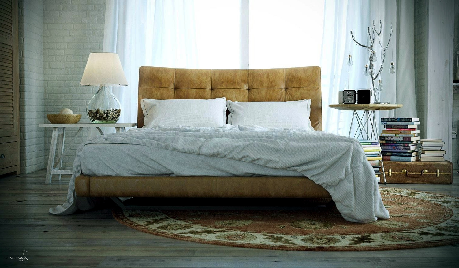 Industrial bedrooms with divine detail