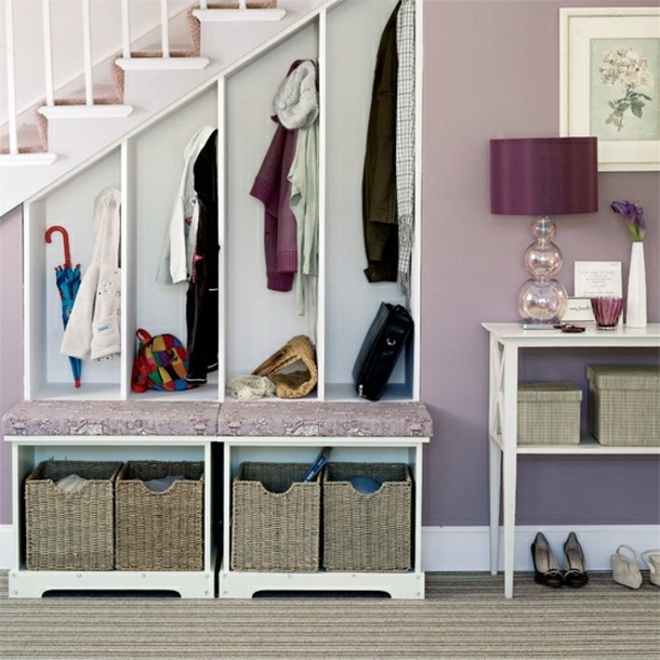Modern stairs - Practical advice for the use of the area under the stairs