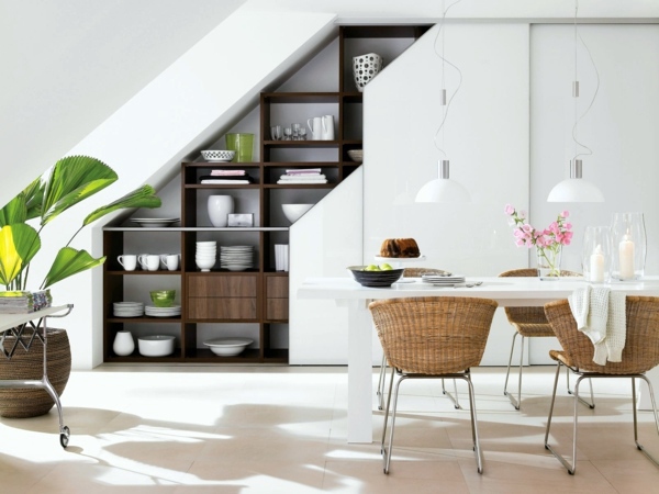 Modern stairs - Practical advice for the use of the area under the stairs