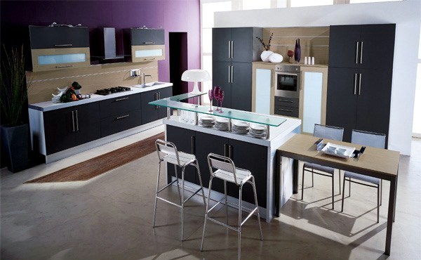 Purple Kitchens