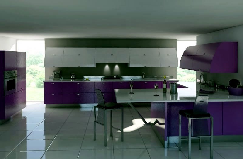 Purple Kitchens Purple Kitchens