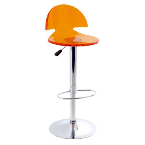 October Sunset: 10 ideas for orange bar stool with backrest