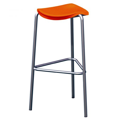 October Sunset: 10 ideas for orange bar stool with backrest