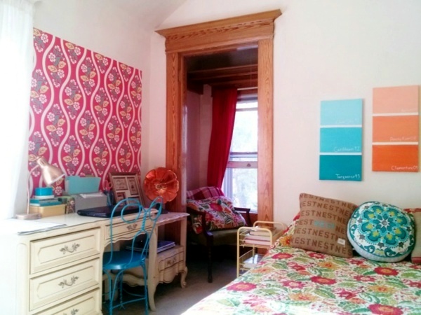 Wandgestaltung - Wall design with wallpaper