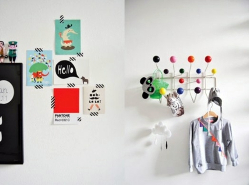 Compact and modern nursery interior for siblings