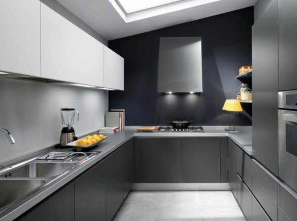 Wall color grays - stay in tune with the fashion