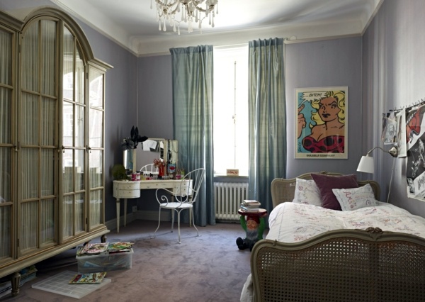 Gray as trendy color for the wall design