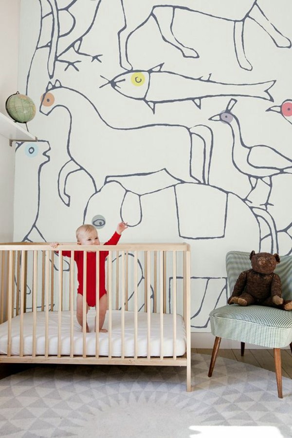 Nursery wallpaper - color ideas for your interior