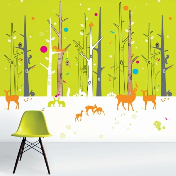 Nursery wallpaper - color ideas for your interior