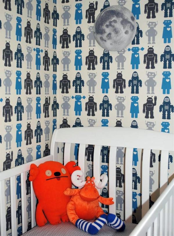 Nursery wallpaper - color ideas for your interior