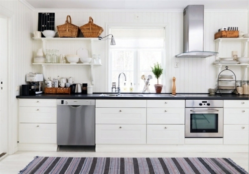 Setting cozy kitchen in country style Setting cozy kitchen in country style