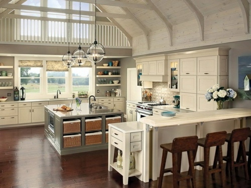Setting cozy kitchen in country style