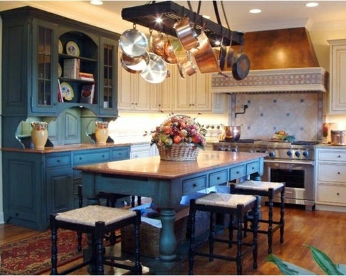 Setting cozy kitchen in country style
