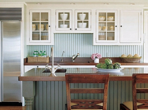 Setting cozy kitchen in country style Setting cozy kitchen in country style