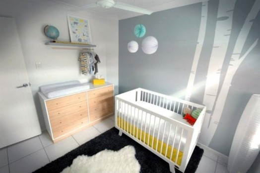 Gorgeous, modern nursery interior for your baby