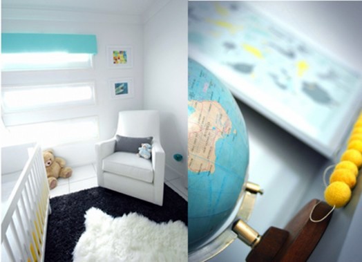 Gorgeous, modern nursery interior for your baby