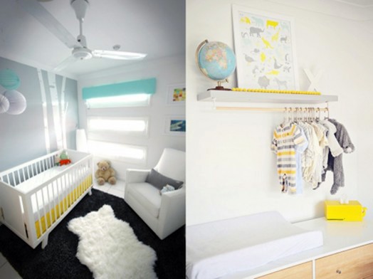 Gorgeous, modern nursery interior for your baby